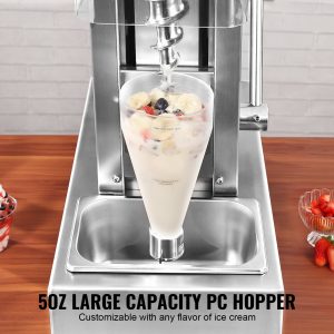 Ice Cream Mixer for Ice Cream and Sorbet Machine 750 W in stainless steel
