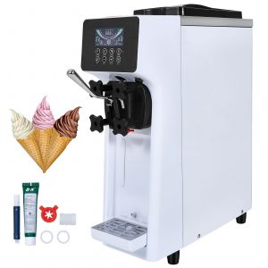 Professional Ice Cream Machine 10 L/h 900 W | 1 Flavor, 4 L Hopper, LCD Panel, Pre-cooling and Automatic Cleaning